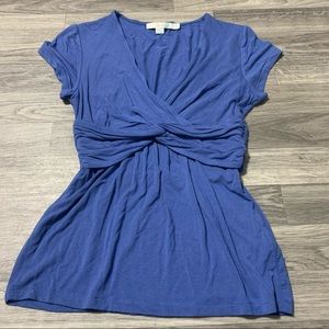 Boden Blue V-Neck T-Shirt; size 2 Petite Women’s